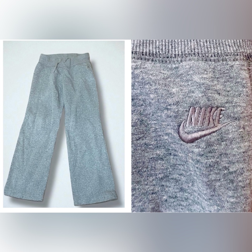 Vintage NIKE Fleece Spell Out Swoosh Jogger Sweatpants bootleg Pants Tag Size: S